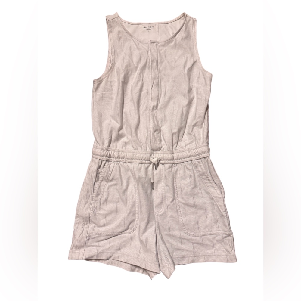 Athleta Women's Cream Jumpsuit Romper, Size Small, One Piece, Casual Wear